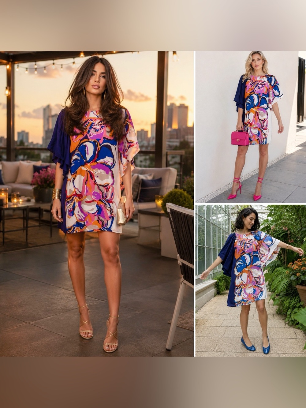 Anthropologie Maeve Dress Vero Silk Floral Shift Flutter Sleeve Lined XS